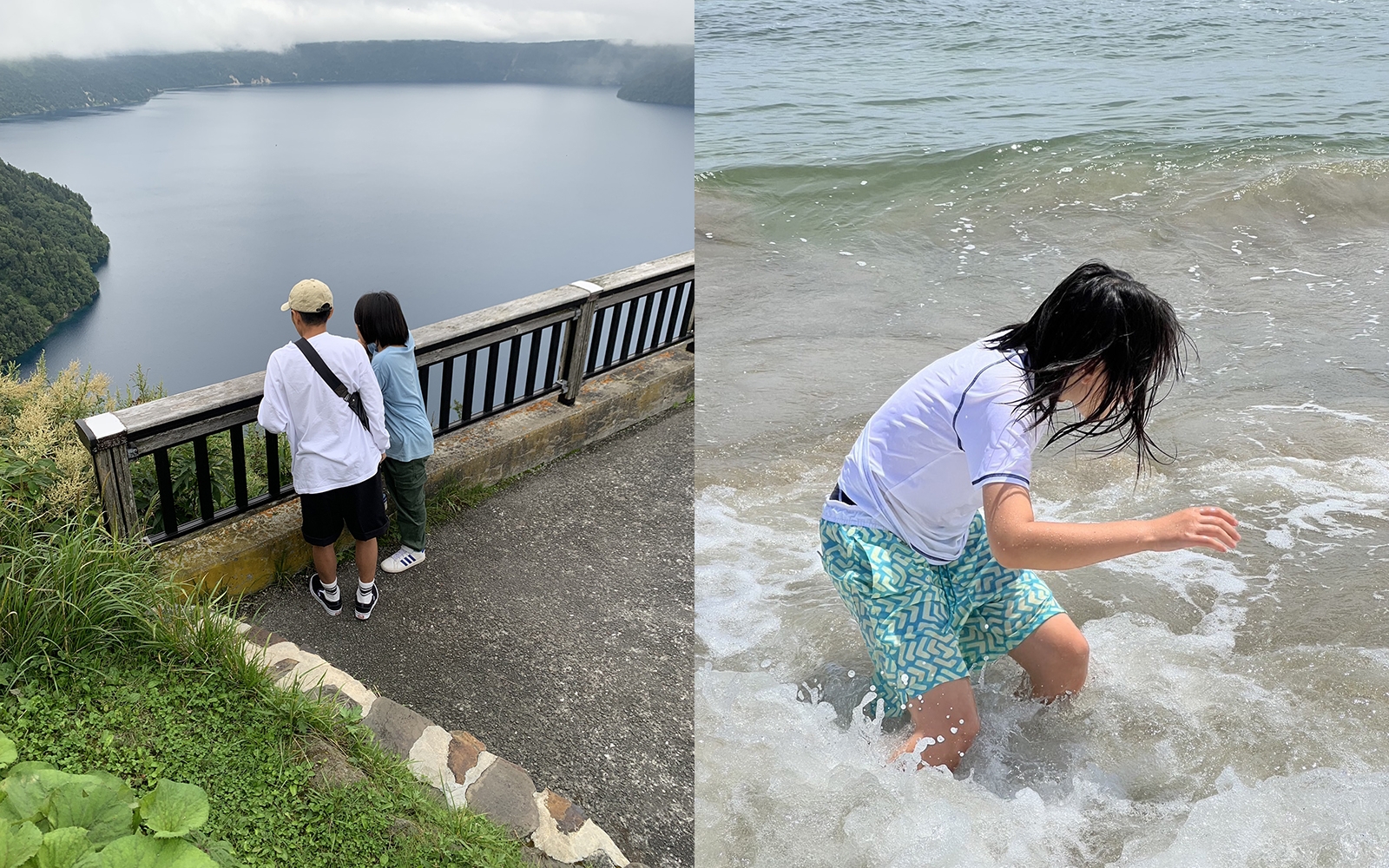 三輪家に迎え入れた小学生のくうちゃん。自然が大好きで、一緒に日本各地を旅行することも