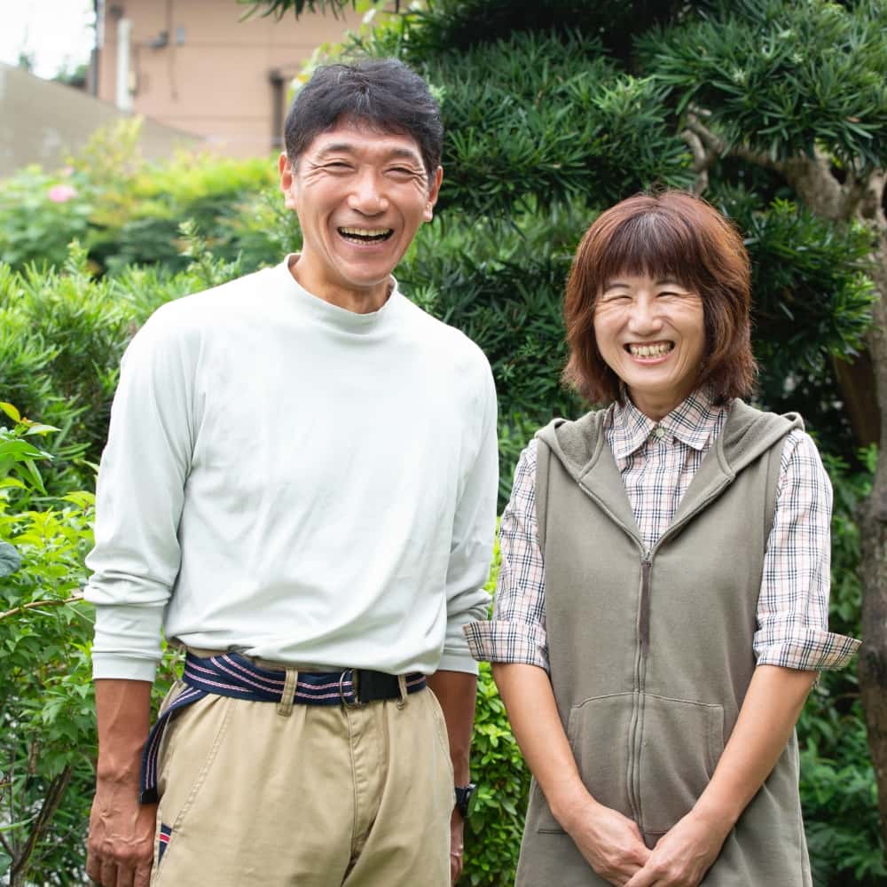 矢作隆さん（左）、順子さん夫婦
